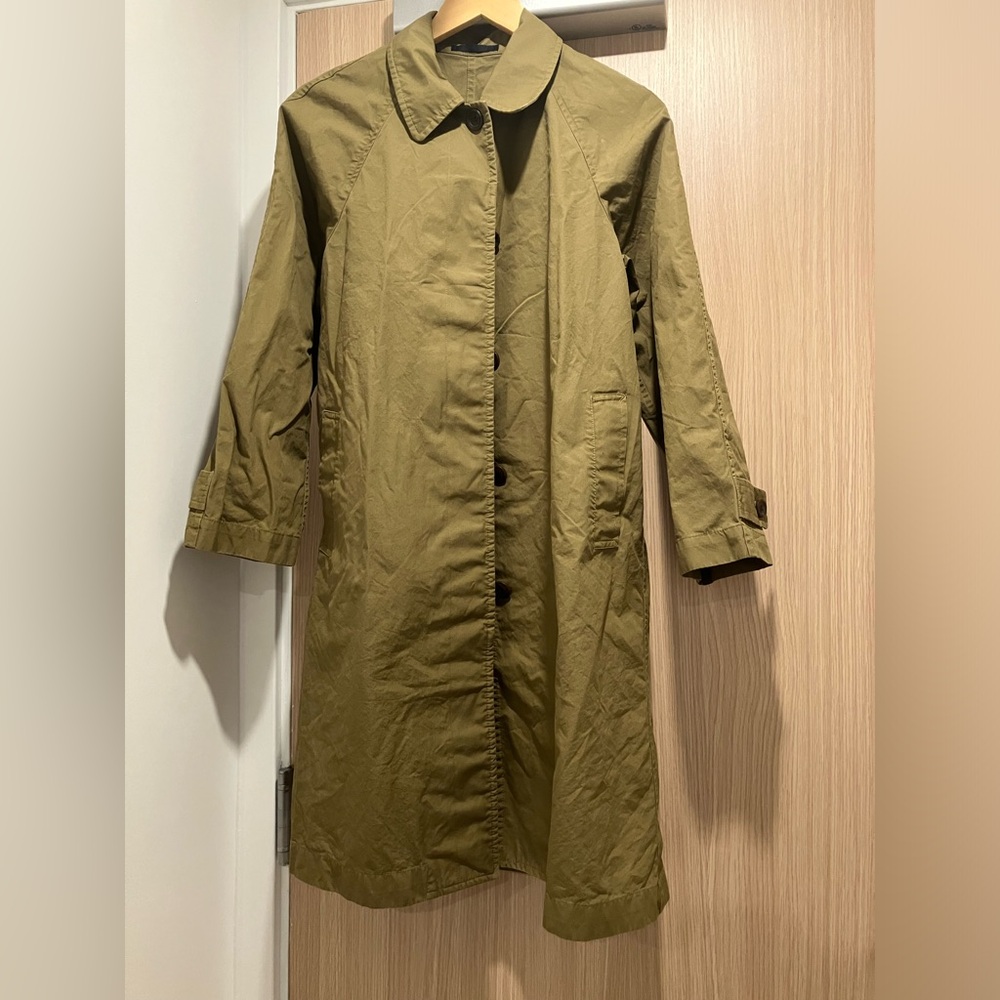 Uniqlo Olive Green Trench